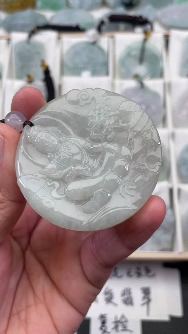 颈饰未镶嵌翡翠天然缅甸翡翠A货326