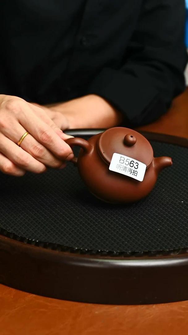 茶壶紫砂紫砂精品563潘壶