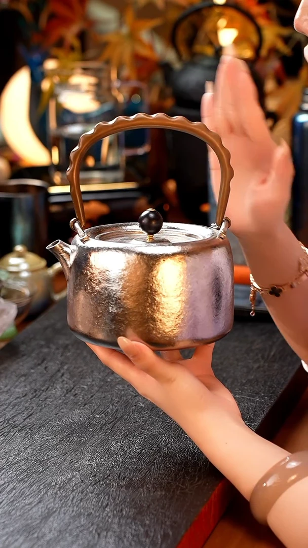 纯钛冰晶烧水壶/本色/1000ml