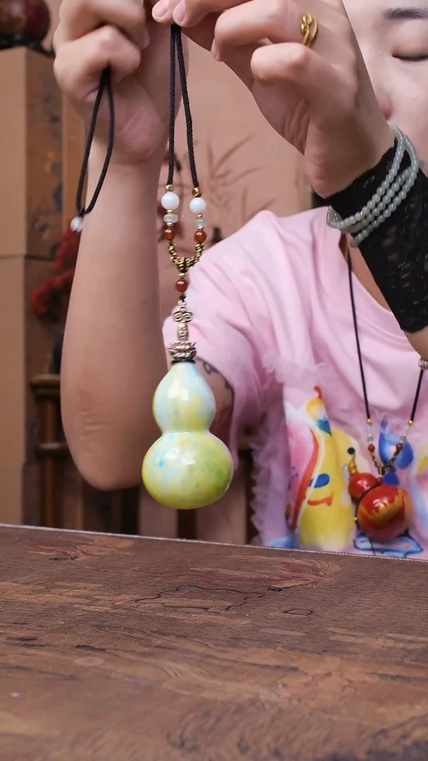 810大漆飘漆天然真葫芦-不开口