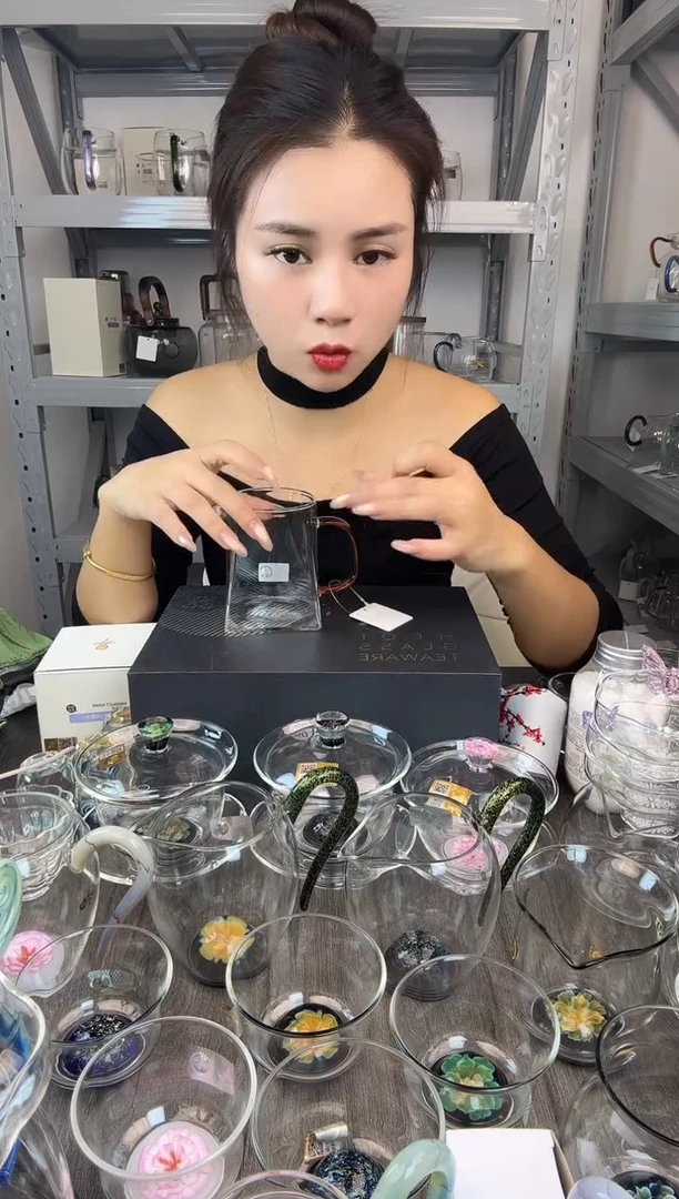 水晶玻璃无盖款禾器 瀚然公道杯琥珀色