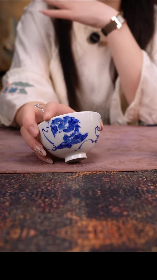 杯景德镇陶瓷杯碗柴烧多人hy3