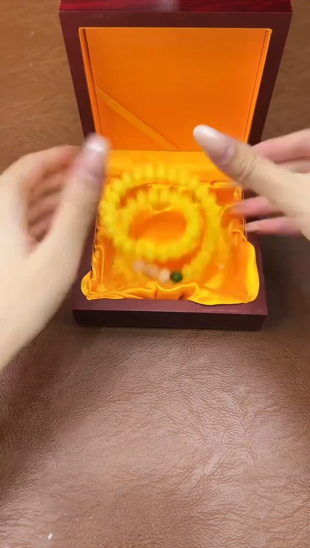 万家文玩阁黄玉菩提链接@@L007