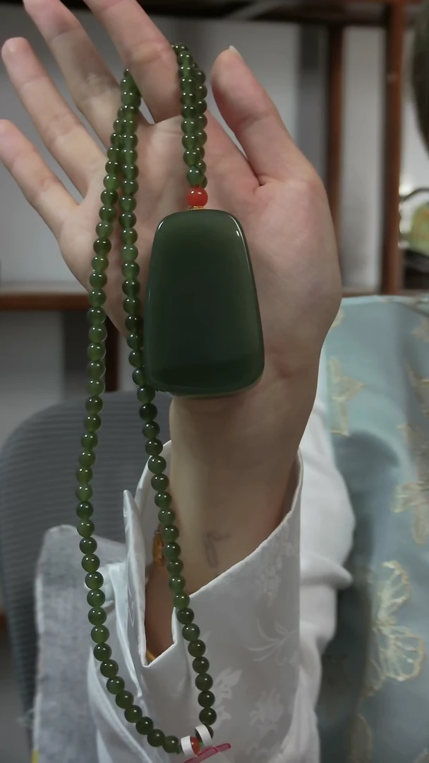 颈饰未镶嵌和田玉@**～无事牌