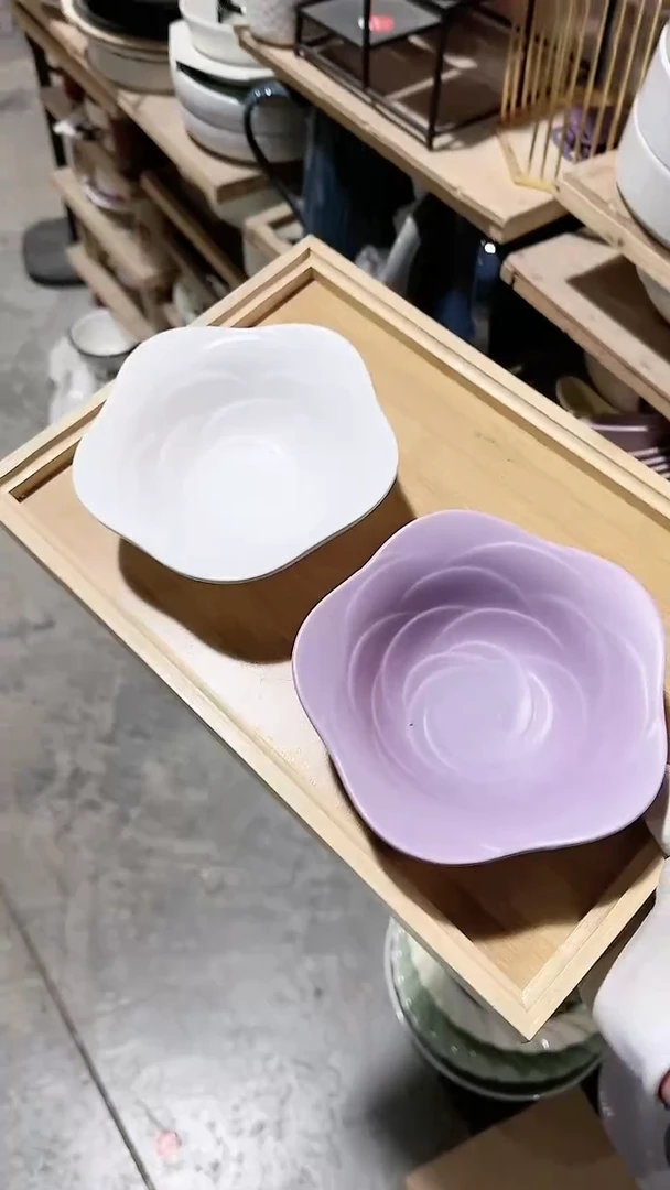 【闪购商品】瓷片2个花朵碗 微瑕凑满20元包邮