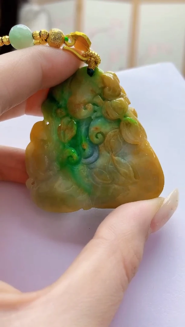 未镶嵌定制翡翠3495jw-毛货挂件20