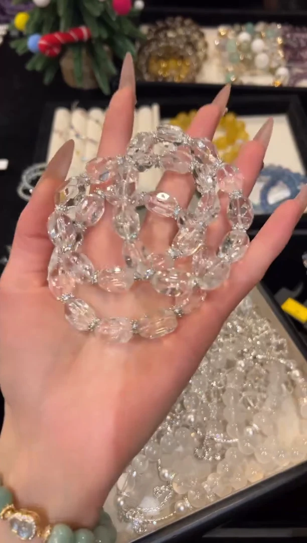 未镶嵌手串水晶白水手串