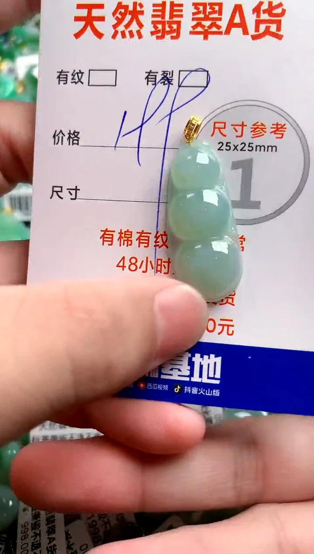 翡翠18K金镶嵌颈饰0482503037