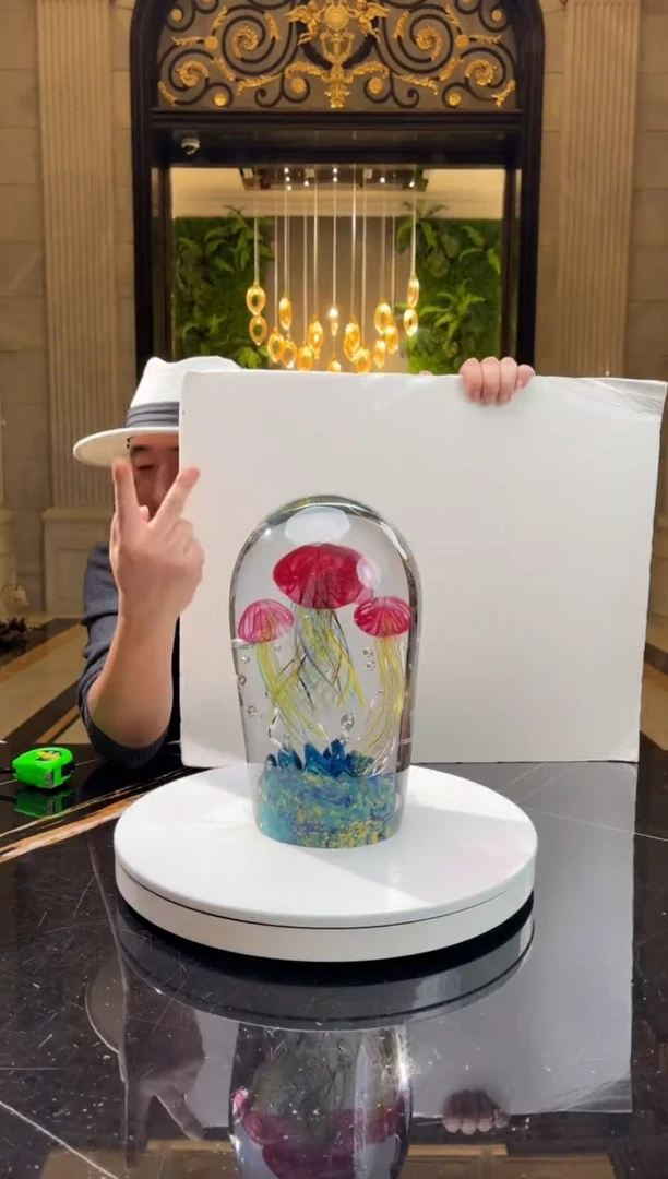 【闪购商品】茶宠AJ1012081四头金红水母摆件