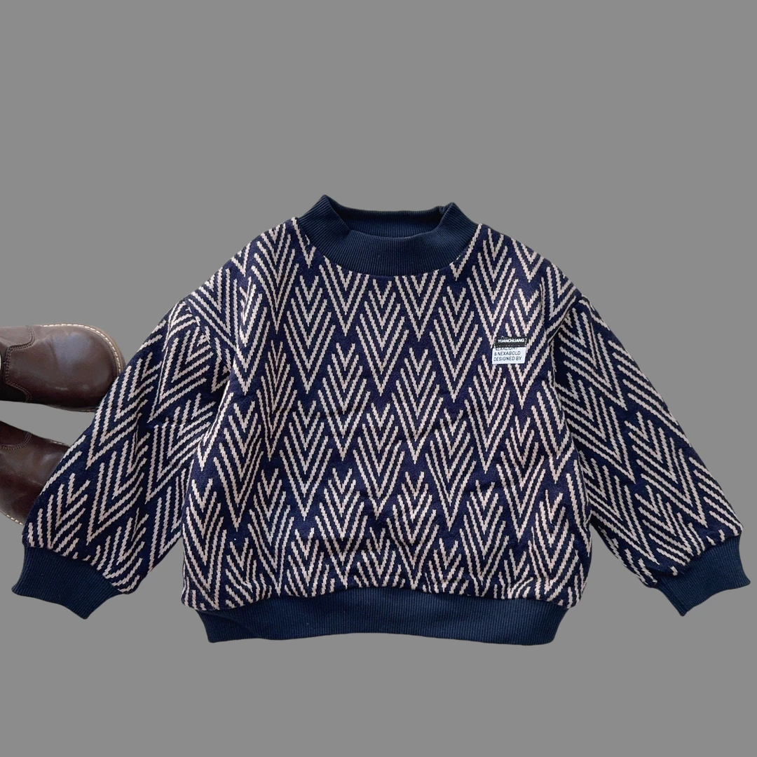 【高品质样衣】男童韩版冬季时尚休闲男童百搭卫衣-XY1458