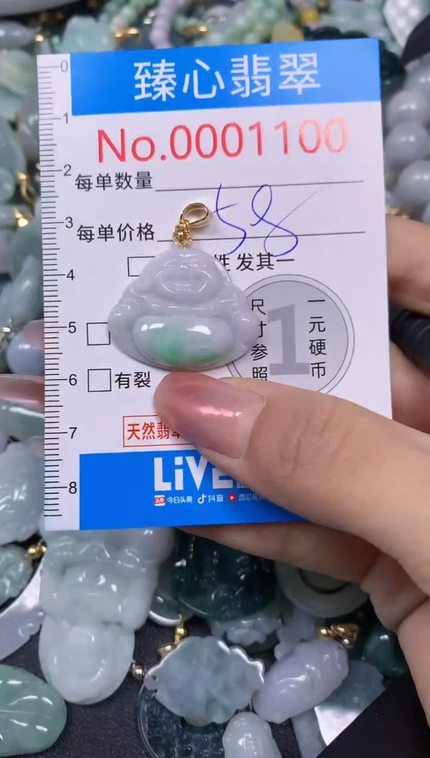 【闪购商品】翡翠颈饰未镶嵌含绳0001100