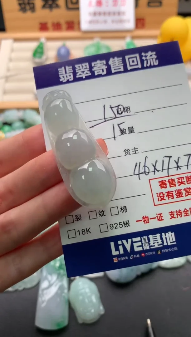 翡翠未镶嵌颈饰10140294
