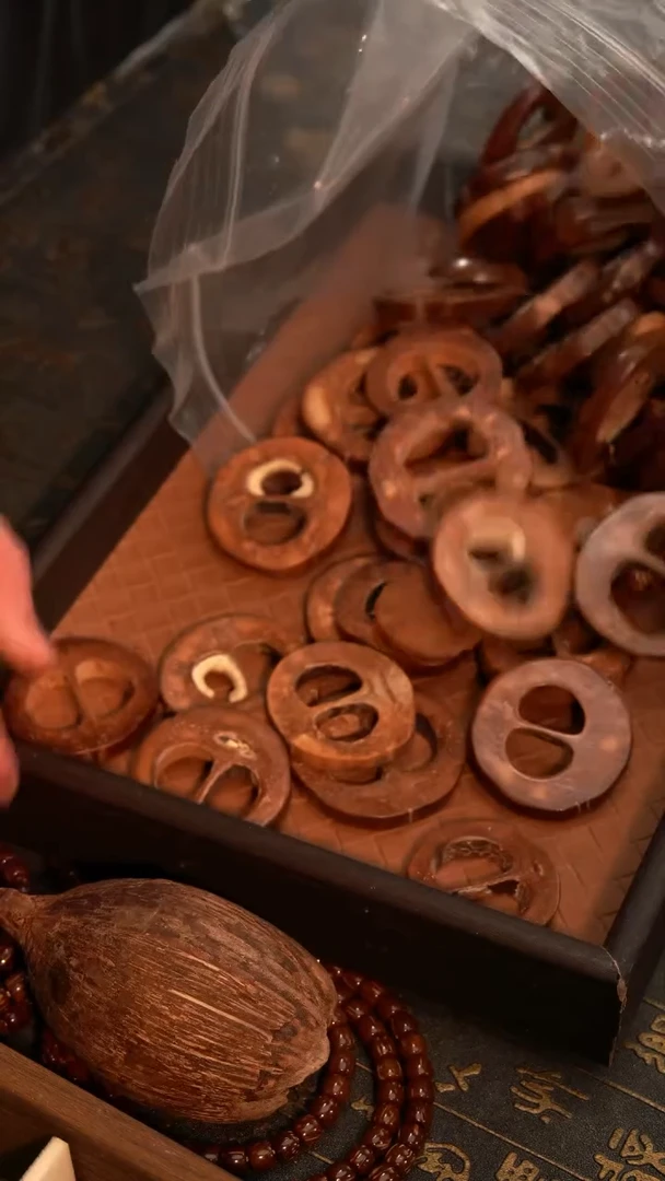 把件库克原果切片两孔