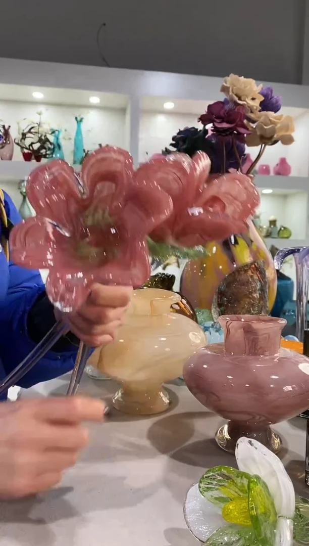 慕忆家手作琉璃花瓶35高