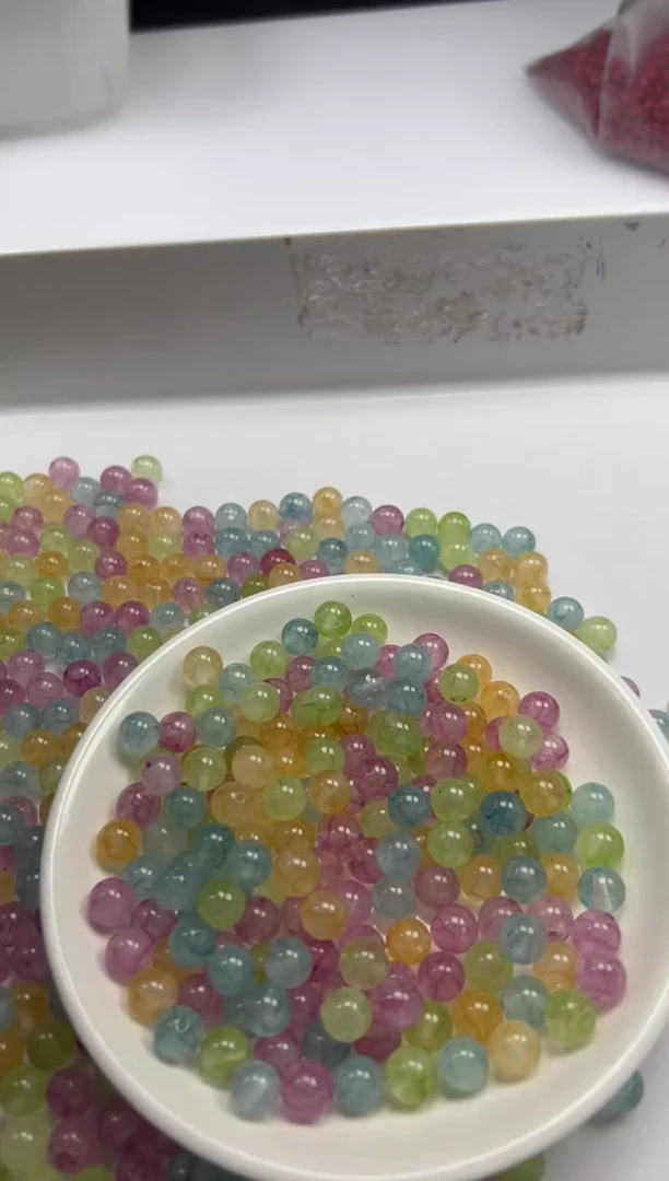 未镶嵌颈饰碧玺w2502彩虹碧玺8mm*40颗