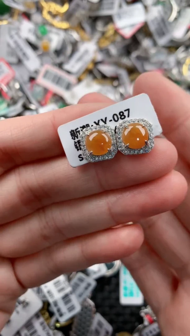 银S925镶嵌戒指翡翠555----5