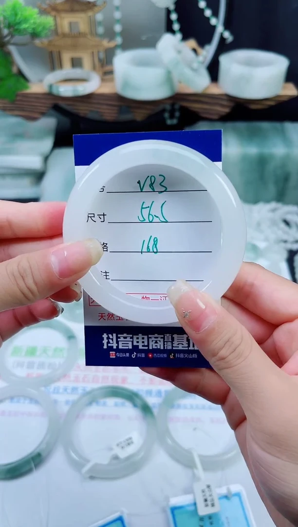 未镶嵌手镯石英质玉（天山翠）83