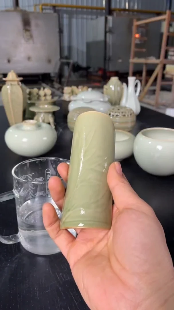 耀州窑仰山青竹茶则