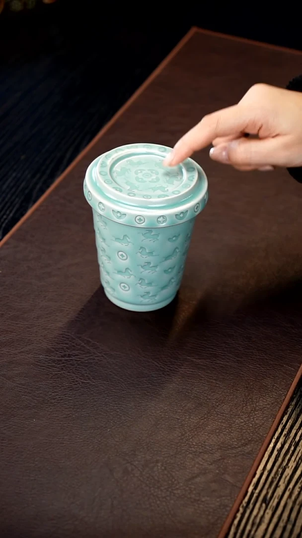 青瓷手工茶器包邮