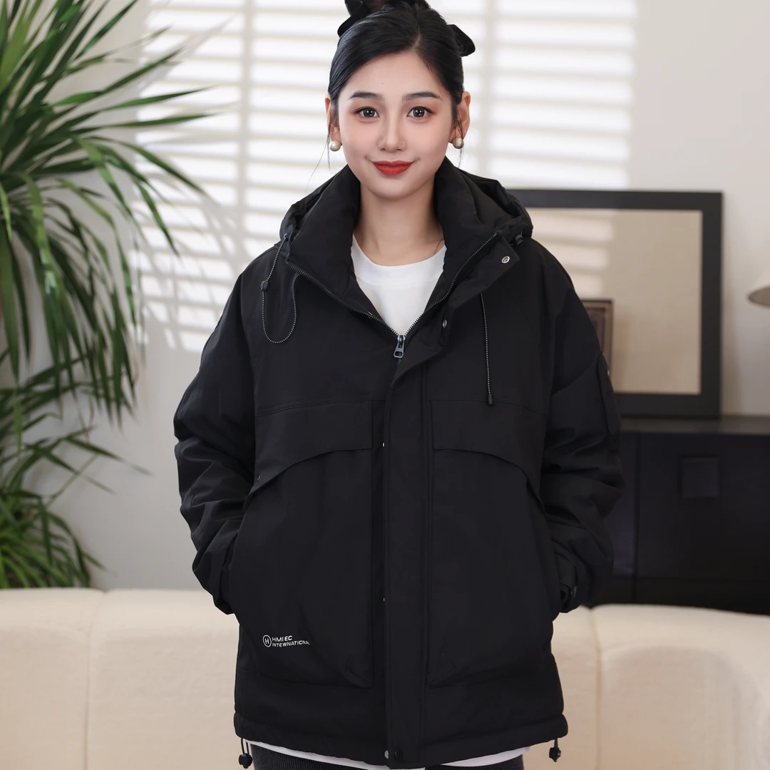 冬季新款三防户外防水防风连帽保暖宽松休闲秋冬季加厚男款羽绒服