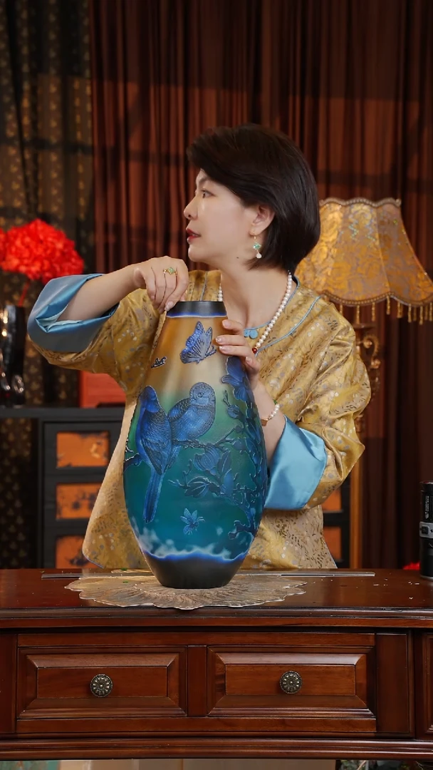 手工艺品琉璃新晴大号--微瑕