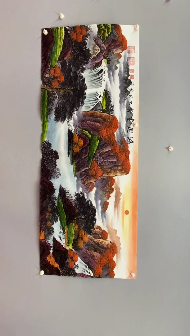 国画郑秀云老师小六尺鸿运当头