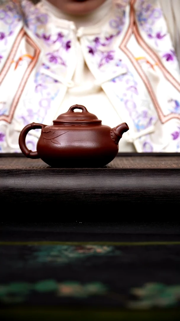 茶壶紫砂特拼紫泥 佛肚竹 250cc