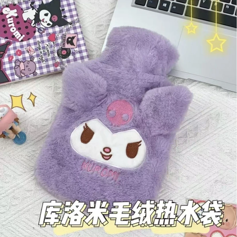 冬季毛绒热水袋便携暖手宝注水暖水袋学生卡通可爱毛茸茸暖宫水袋