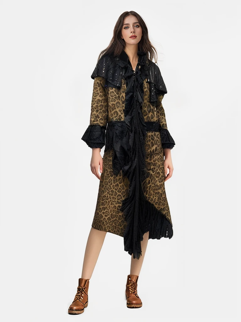 1341新款豹纹外套