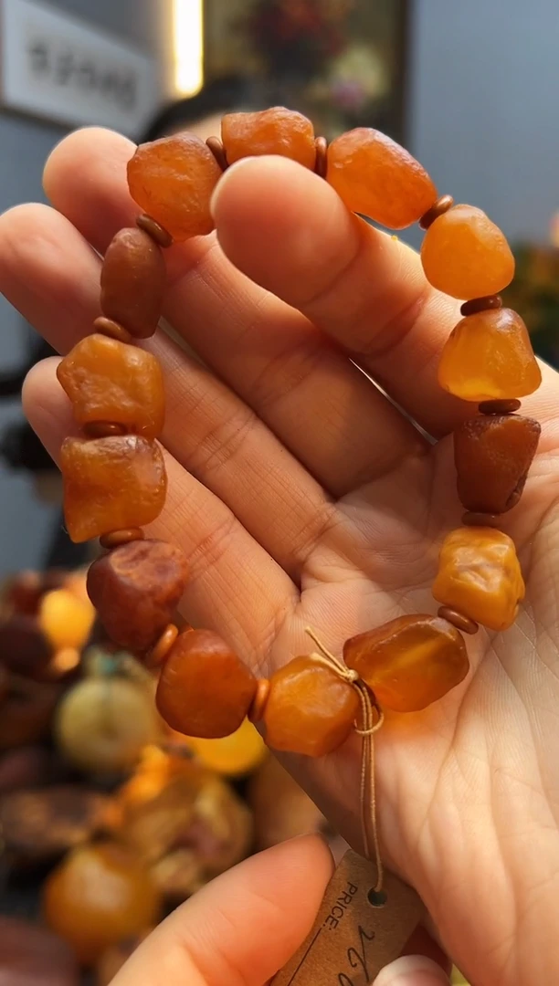 手链琥珀未镶嵌手串