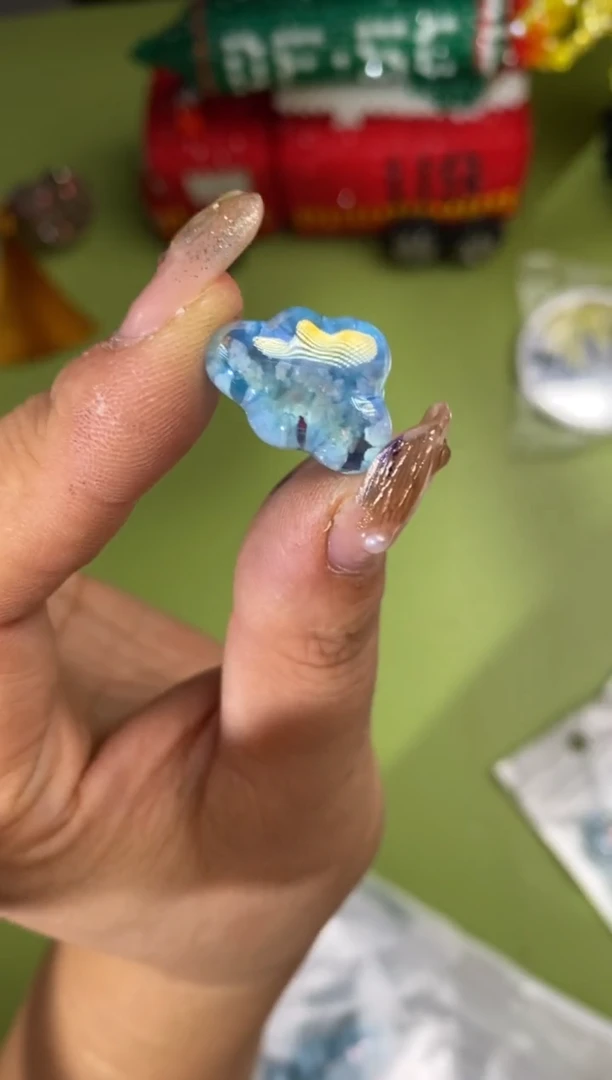 玻璃27114云朵款5个蓝色