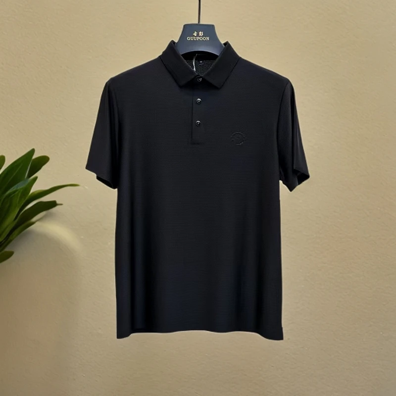 【短袖T恤8020】男士欧货原单商务绅士清凉一夏弹力无痕Polo领短袖