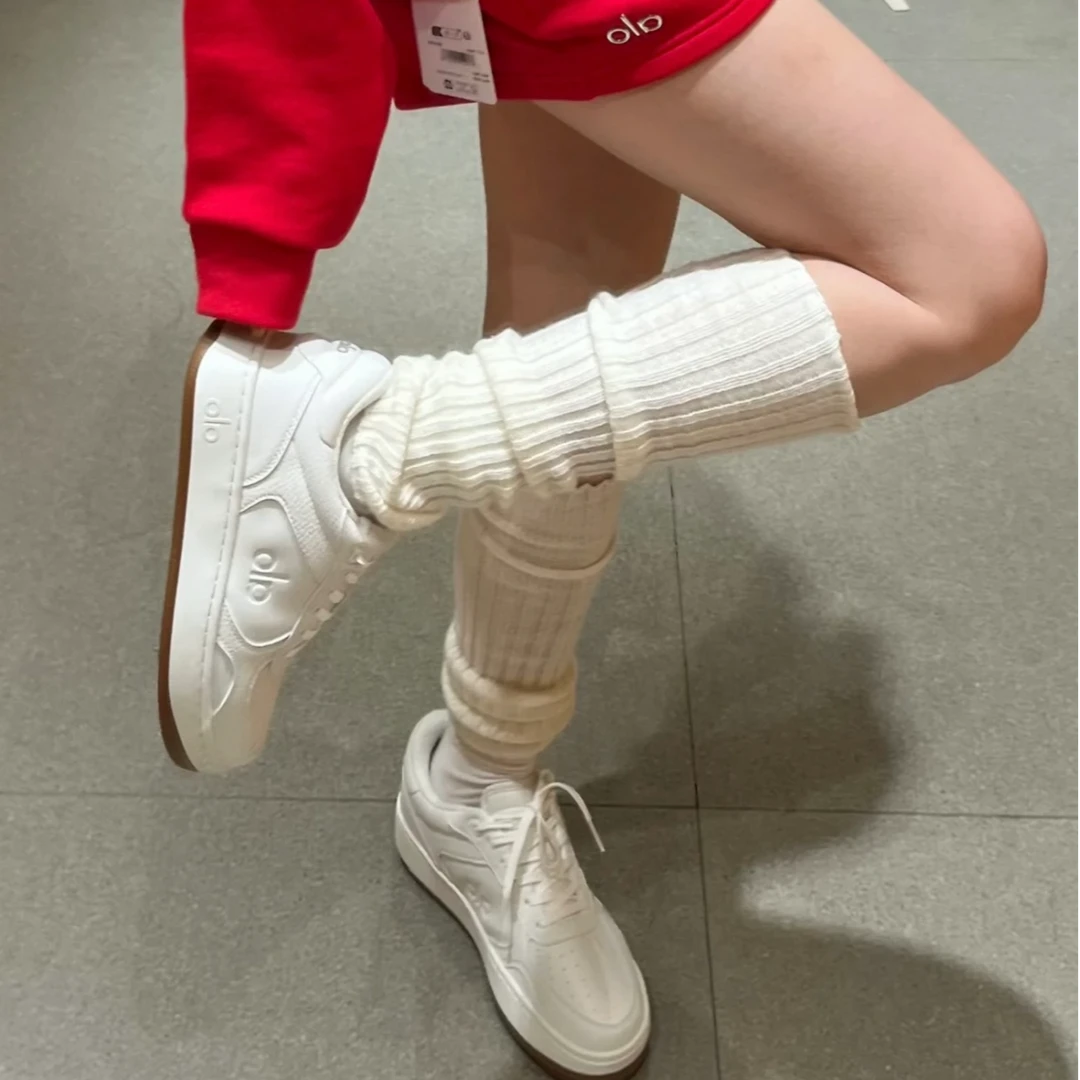 25新款alo小众设计师运动休闲增高4厘米百搭春款熊猫色女鞋