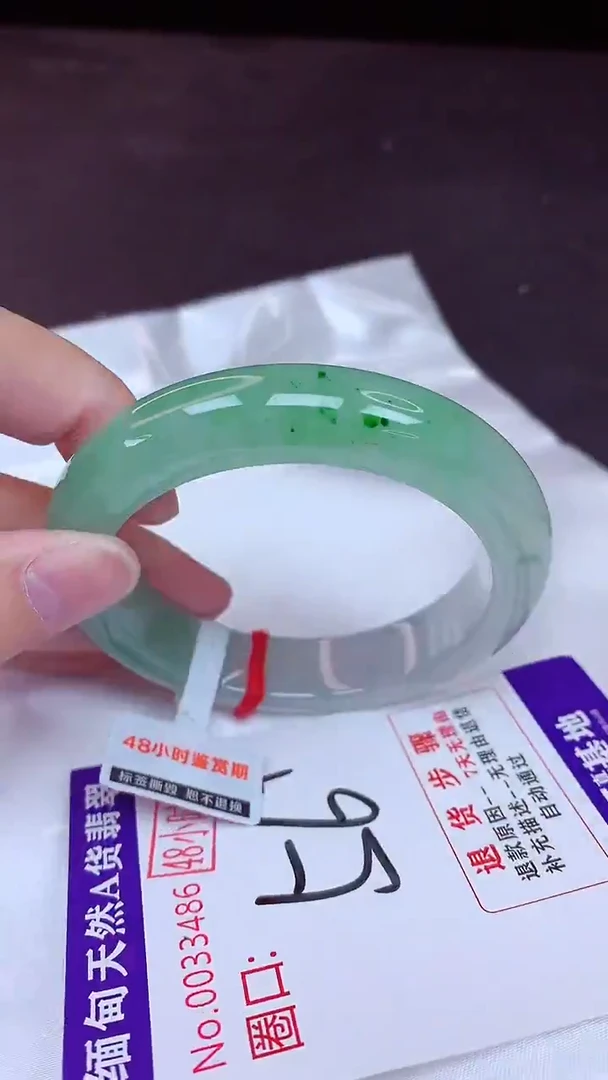 未镶嵌手镯翡翠56 （48小时鉴赏期 ）