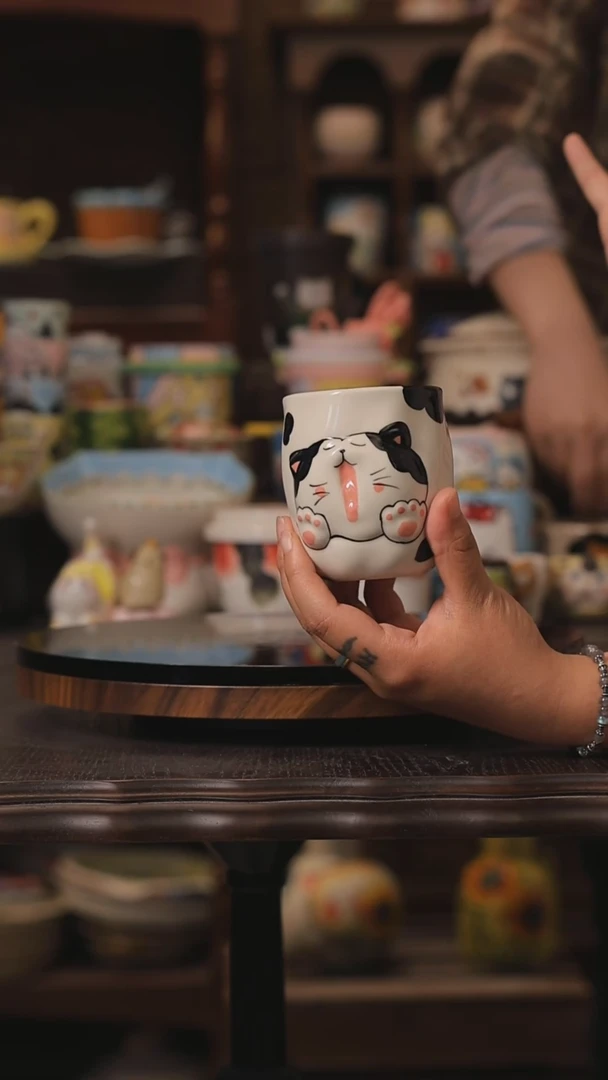 摆件景德镇釉下彩绘设计师款式陶瓷