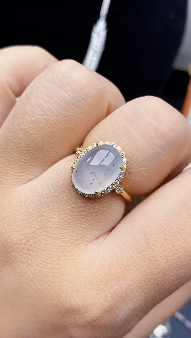 银S925镶嵌戒指翡翠0328