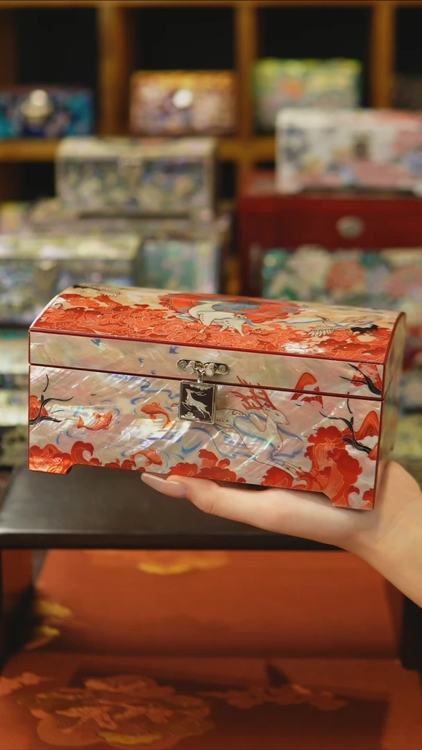 【闪购商品】贝壳摆件九色鹿豆包儿推荐螺钿