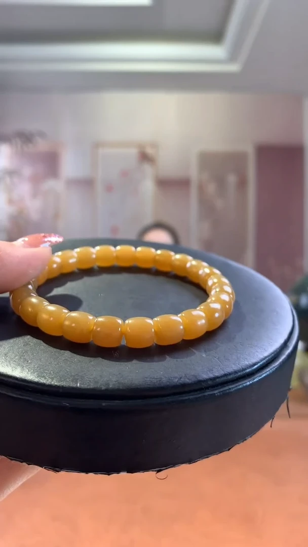 和田玉未镶嵌挂件且末糖直切单圈