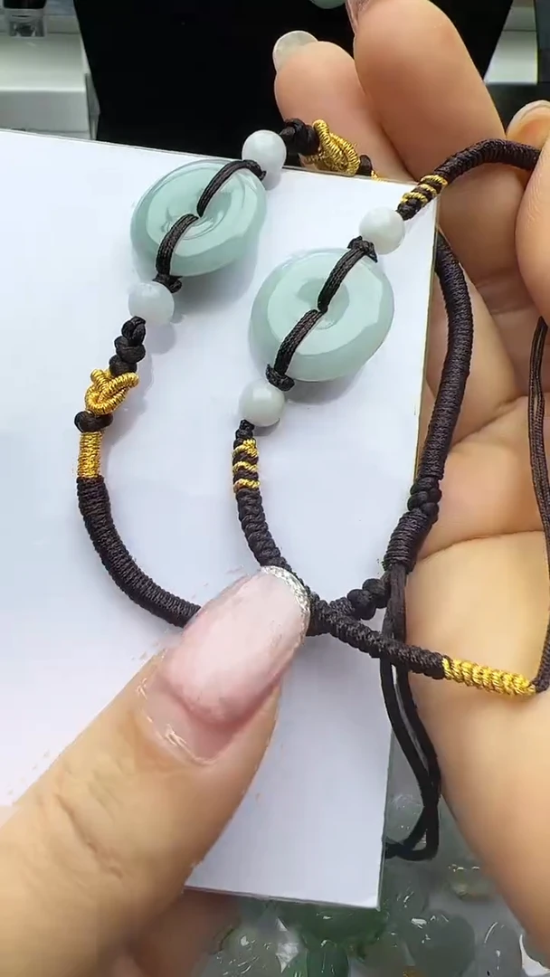 【闪购商品】翡翠手串未镶嵌平安扣手串