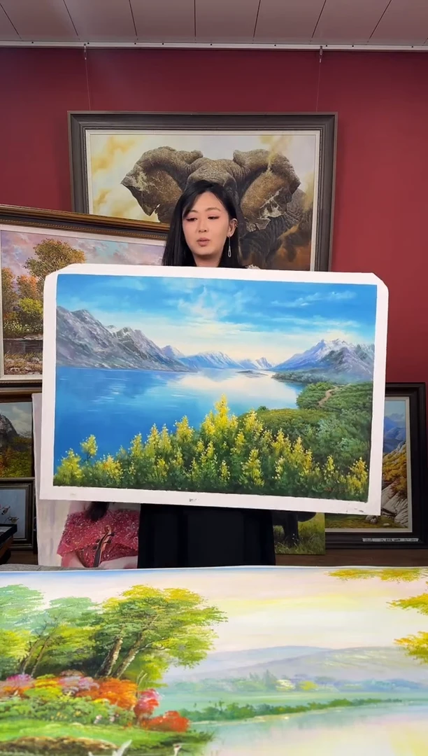 油画【92号】约90*60cm丨朝鲜原创纯手绘孤品油画丨顺丰包邮