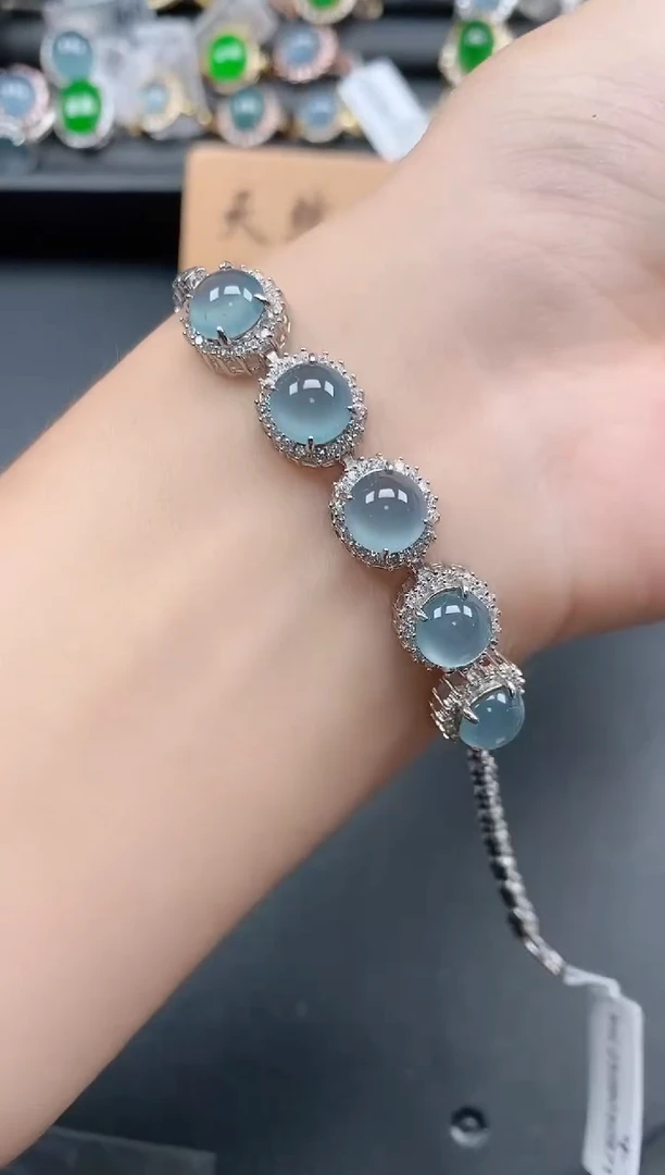 银S925镶嵌戒指翡翠111