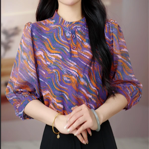 2025新款原版正品设计师原创气质衬衫女显瘦时尚优雅衬衣