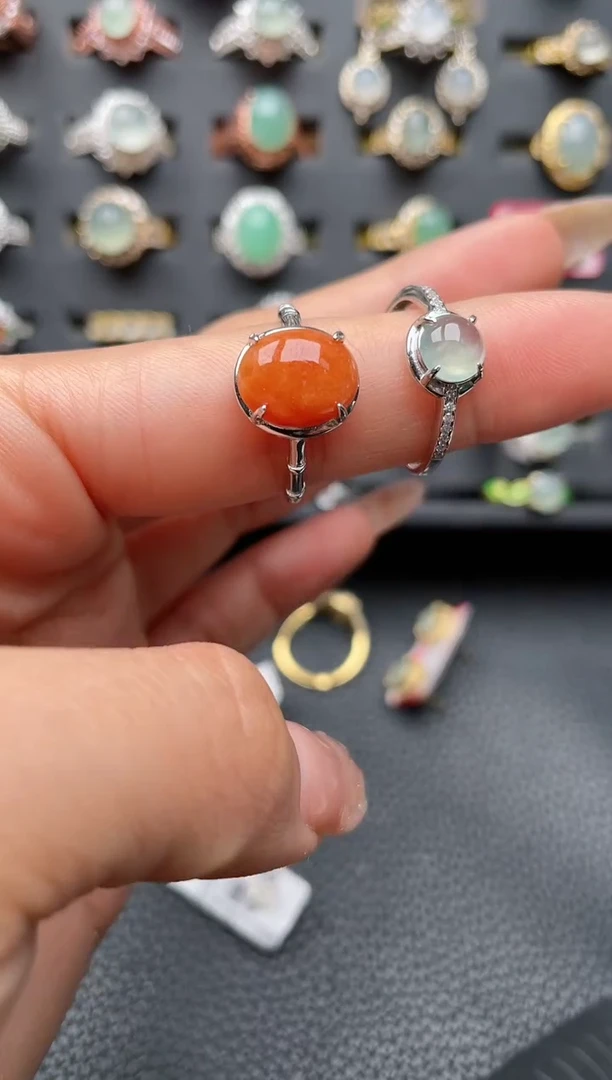 【闪购商品】翡翠戒指银S925镶嵌2222222222  14