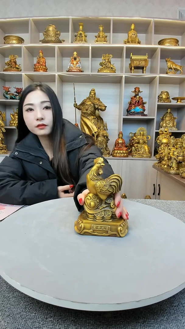 【闪购商品】琉璃手工艺品公鸡