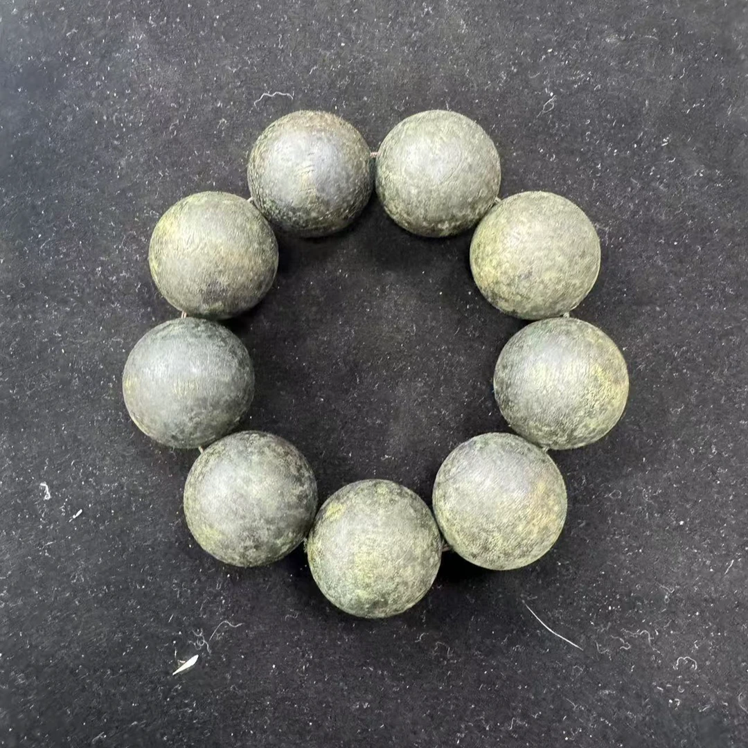 B214越南留疤文玩手串30mm