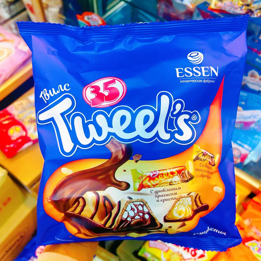 【到手2包】俄罗斯进口夹心威化流心状巧克力味原阿孔特原装零食品