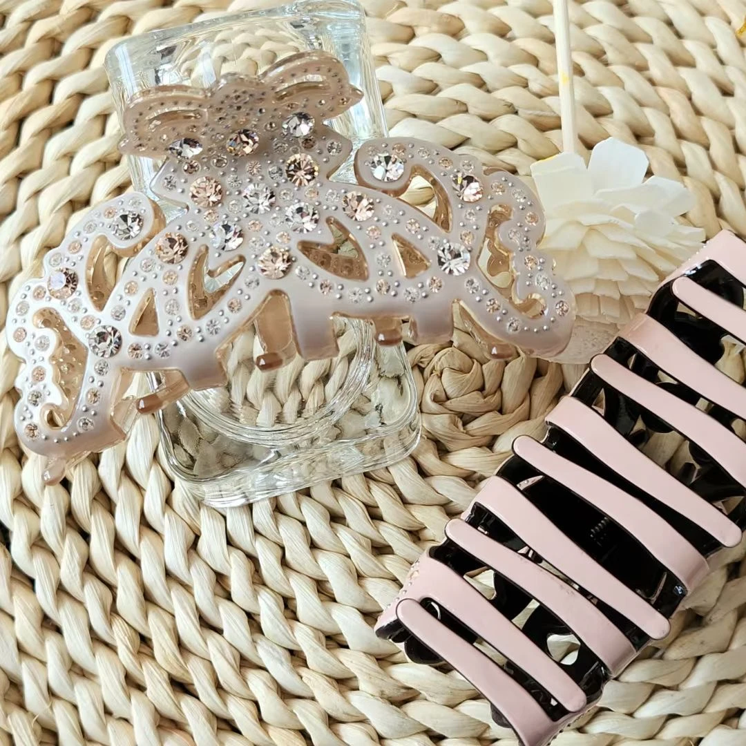 906-907韩国南大门醋酸发夹抓夹鲨鱼夹后脑勺夹发卡ins成人时尚