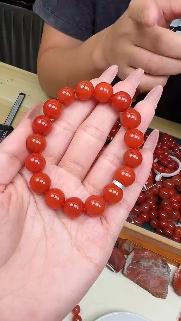 未镶嵌珠串南红玛瑙云南保山滴水洞南红手串11mm+