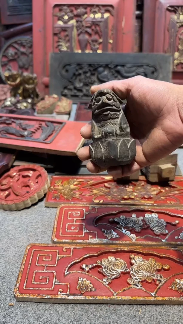 香榧木红*方老木雕老物件