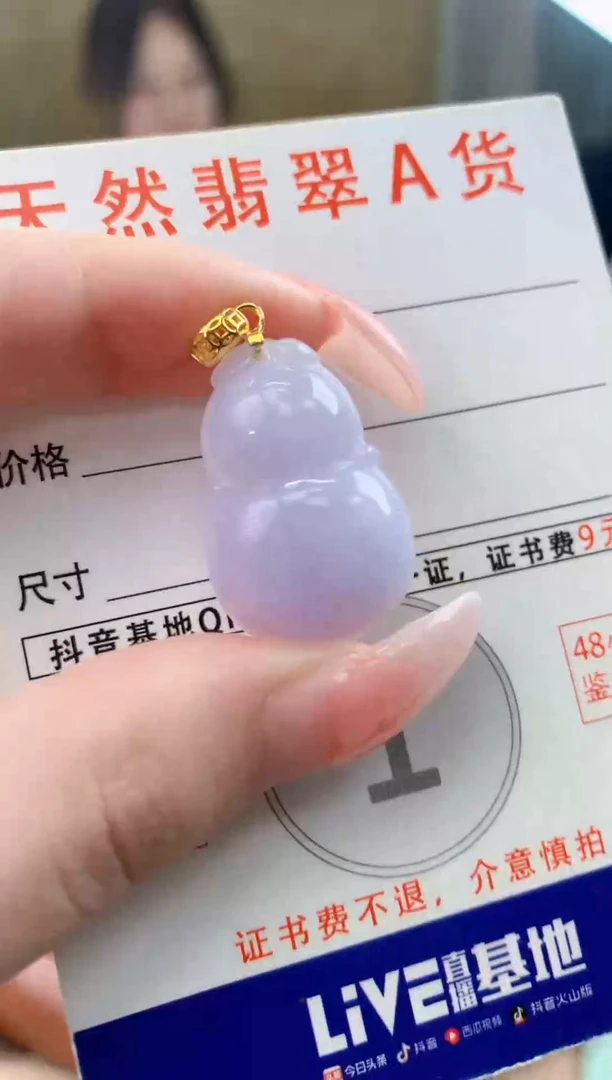 颈饰未镶嵌翡翠天然A货翡翠挂件